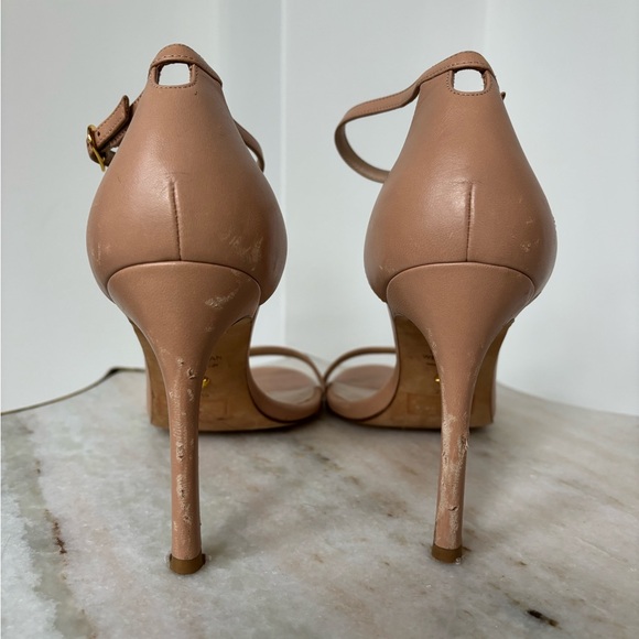 Stuart Weitzman $700 Tan Beige Revolve NudistSong Women's Sandals 7.5 - Picture 6 of 7